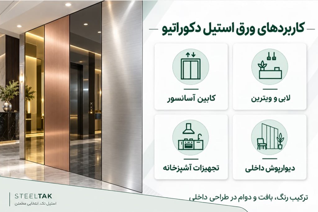 انتخاب ورق دکوراتیو براساس محل استفاده