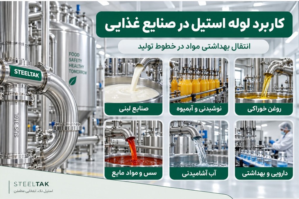 کاربرد لوله استیل صنایع غذایی