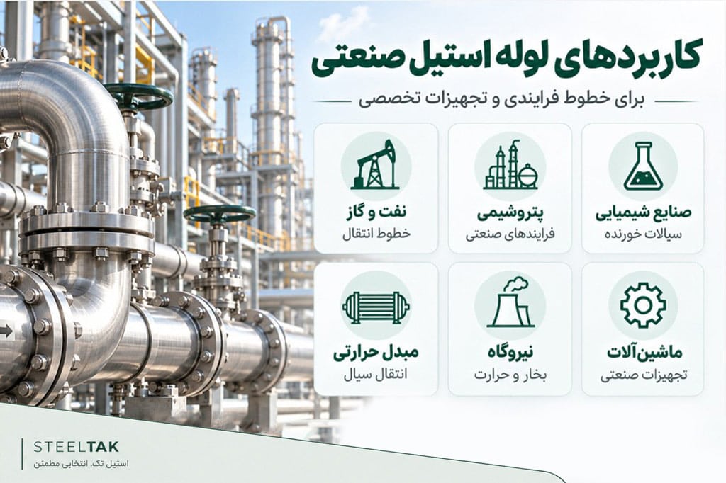 کاربرد لوله استیل صنعتی