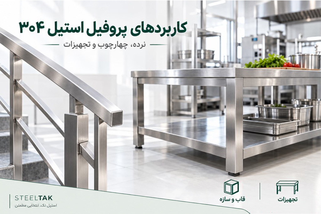 کاربردهای پروفیل استیل 304