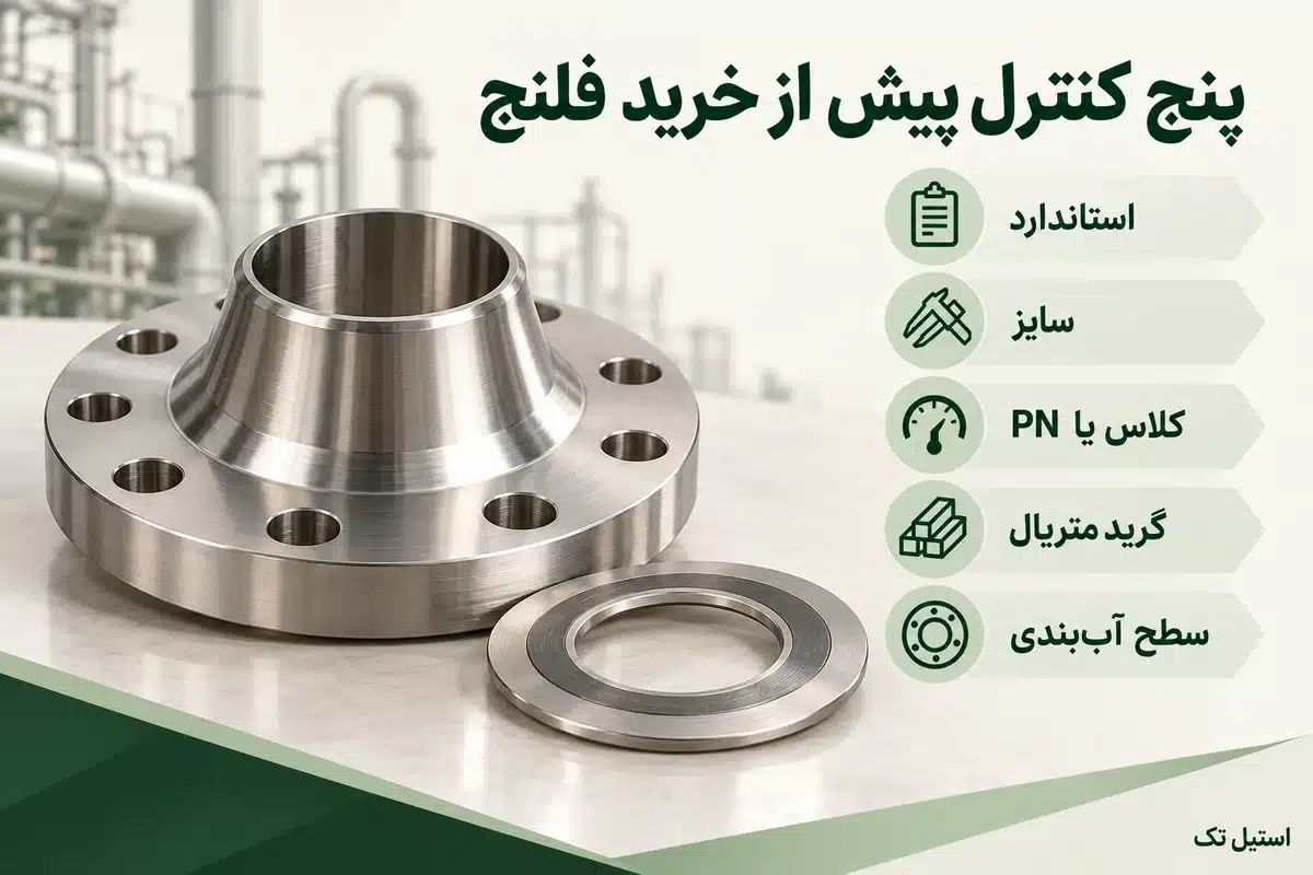 پنج مشخصه مهم در خرید فلنج استیل