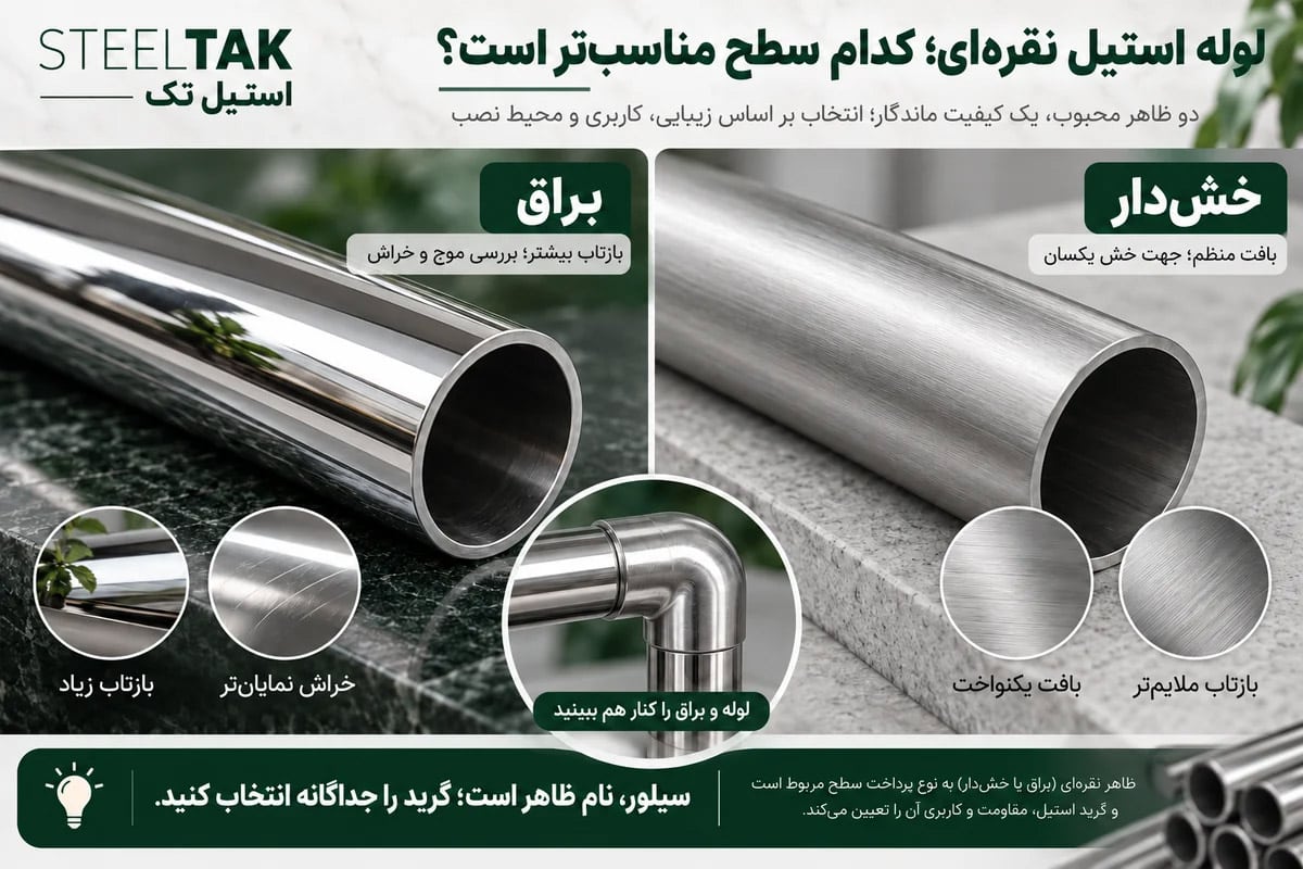 سیلور نام رنگ است، نه گرید استیل