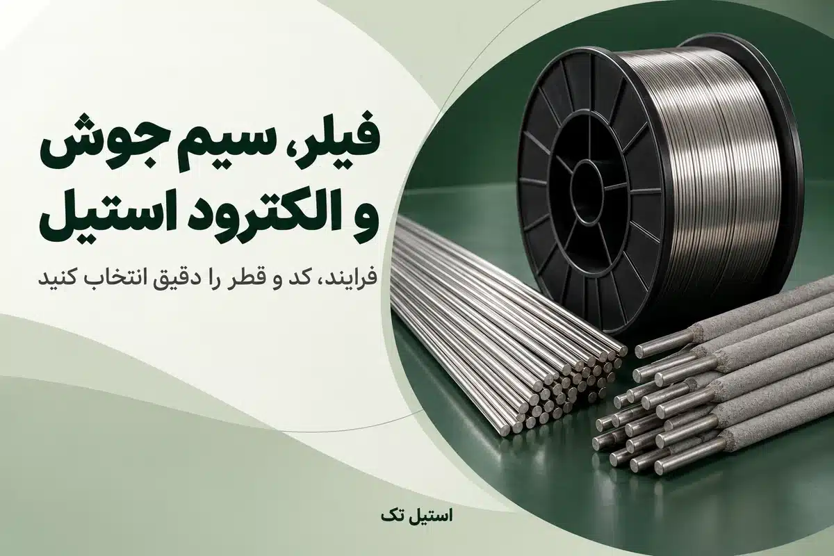 فیلر، سیم جوش و الکترود استیل با نام فارسی استیل تک